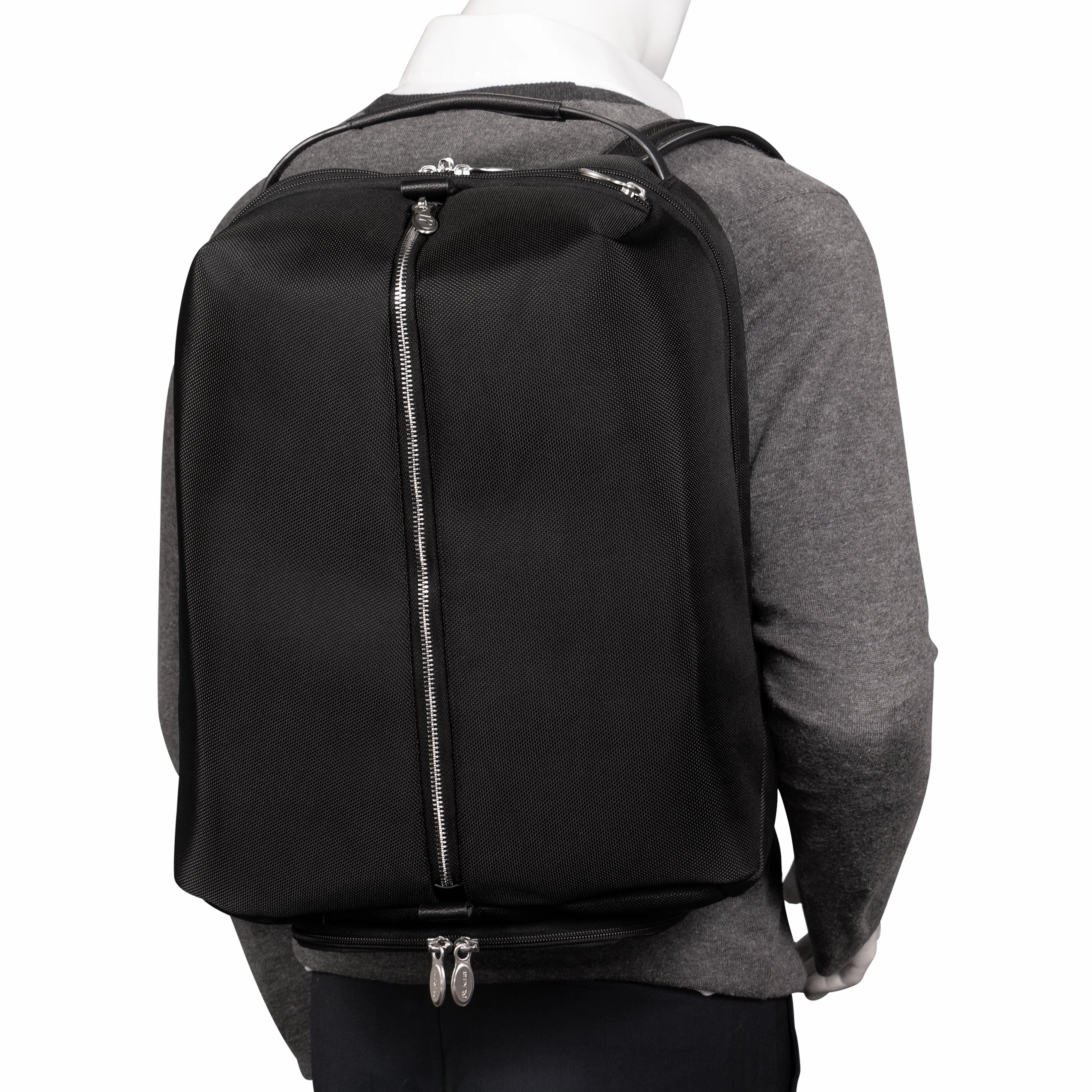 McKlein USA South Shore 17" Nylon Carry-All Laptop & Tablet Overnight Backpack