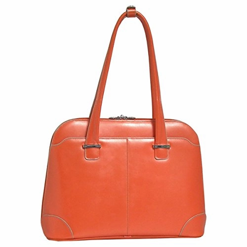McKlein, W Series, Avon, Top Grain Cowhide Leather, 15" Leather Ladies' Laptop Briefcase, Orange (96650)