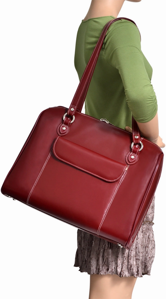 Mcklein W Series Glenview Leather Ladies Briefcase