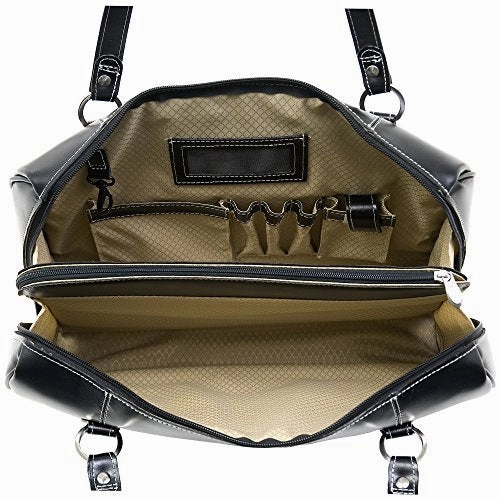 McKlein, W Series, Glenview, Top Grain Cowhide Leather, 15" Leather Ladies' Laptop Briefcase, Black (94745)