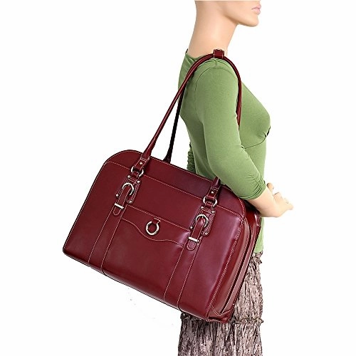 Mckleinusa Hillside 96528 Aqua Blue Leather Ladies' Briefcase