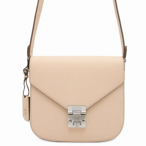 MCM Patricia Shoulder Bag BeigeMWS7SPA15IB001 Leather Size Small