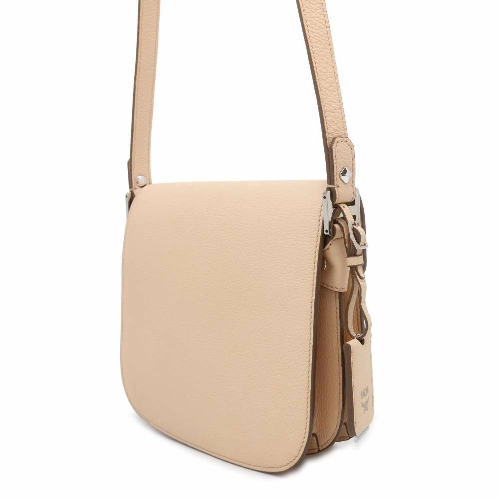 MCM Patricia Shoulder Bag BeigeMWS7SPA15IB001 Leather Size Small