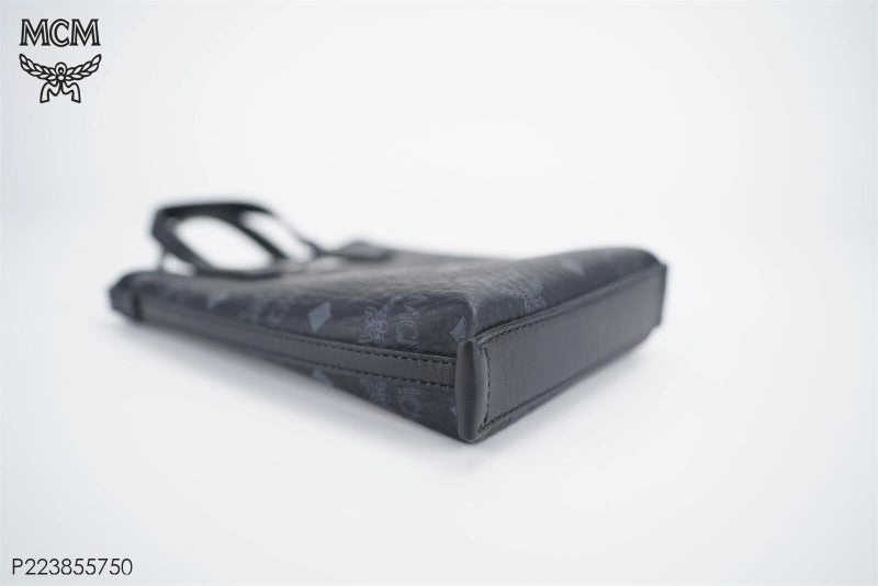 MCM Visetos Black Crossbody Bag Medium