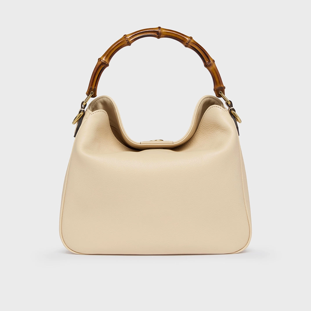 Medium Diana Shoulder Bag in Beige