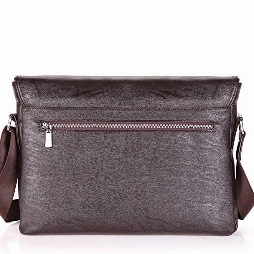 Men Laptop Computer Messenger Bag Soft Leather Briefcase Shoulder Crossbody Bag