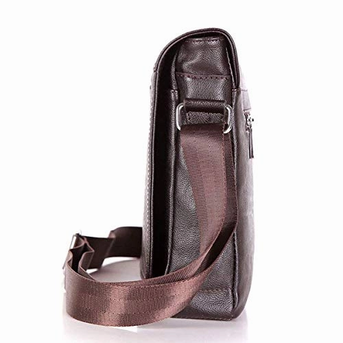 Men Laptop Computer Messenger Bag Soft Leather Briefcase Shoulder Crossbody Bag