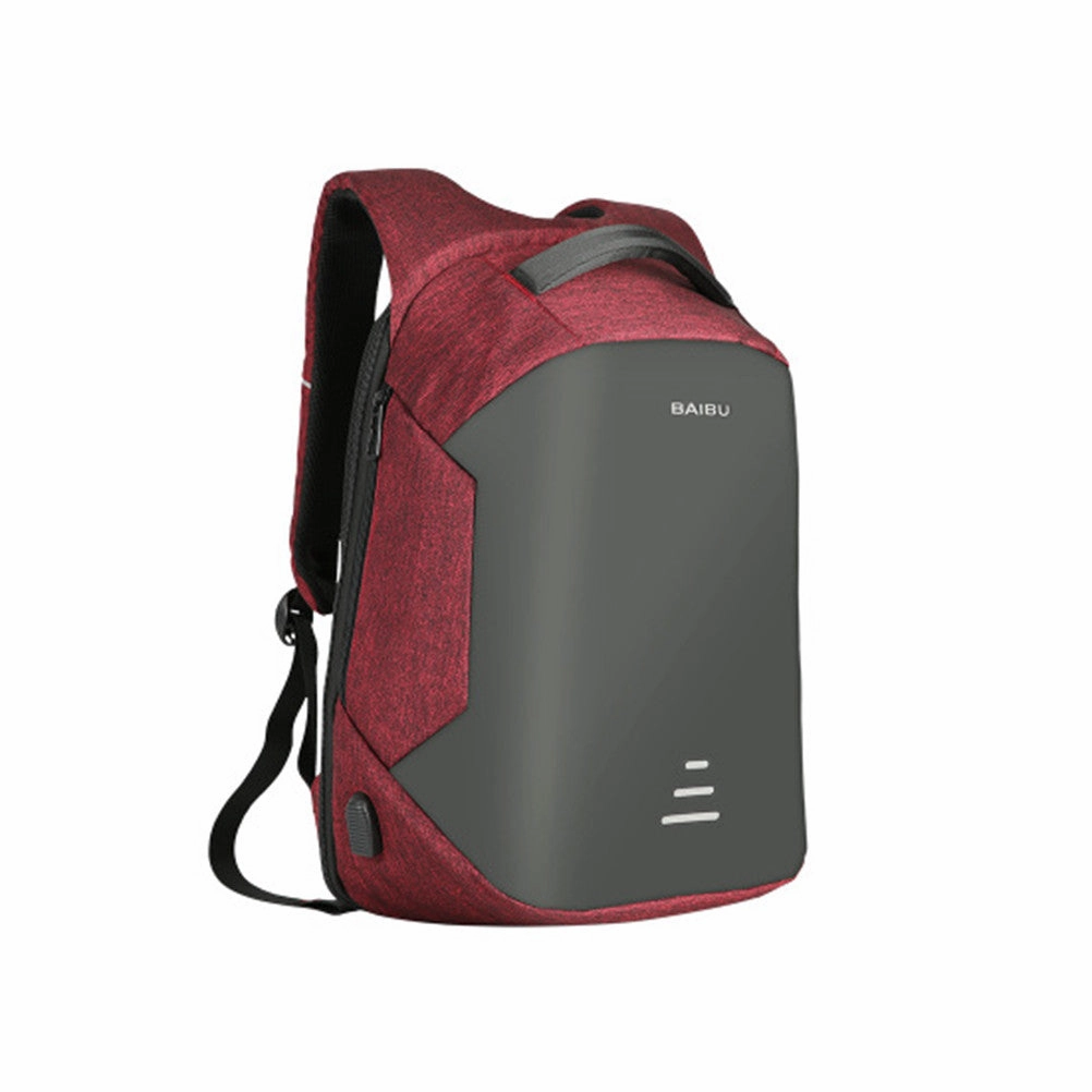 Men'S Waterproof Charging Backpack Business Satchel Bag Large Capacity Laptop Backpack With Usb