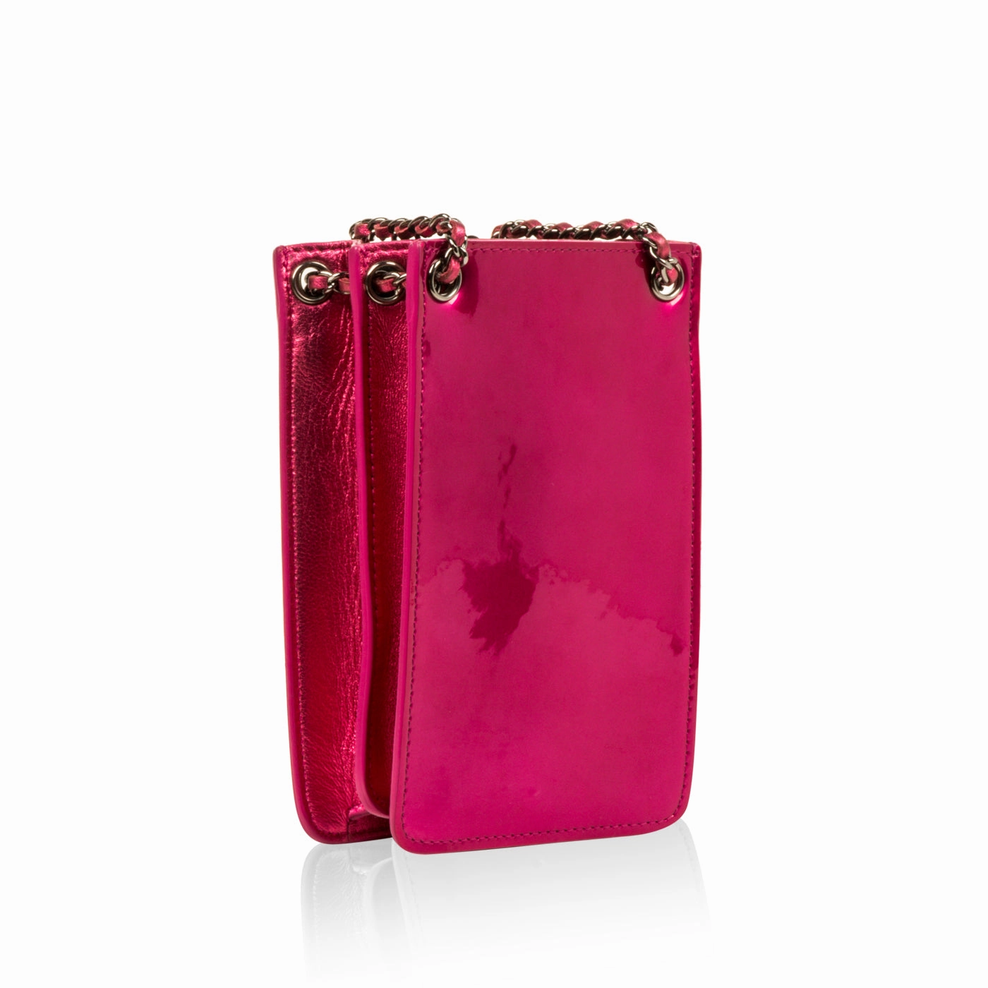 Metallic Pink Phone Crossbody