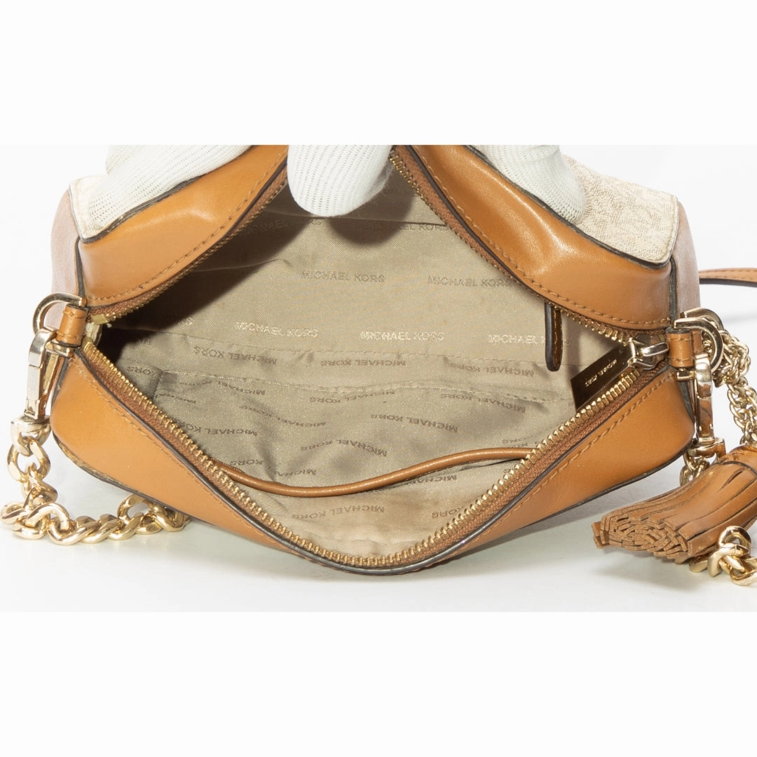 Michael Jet Set Logo Crossbody Bag