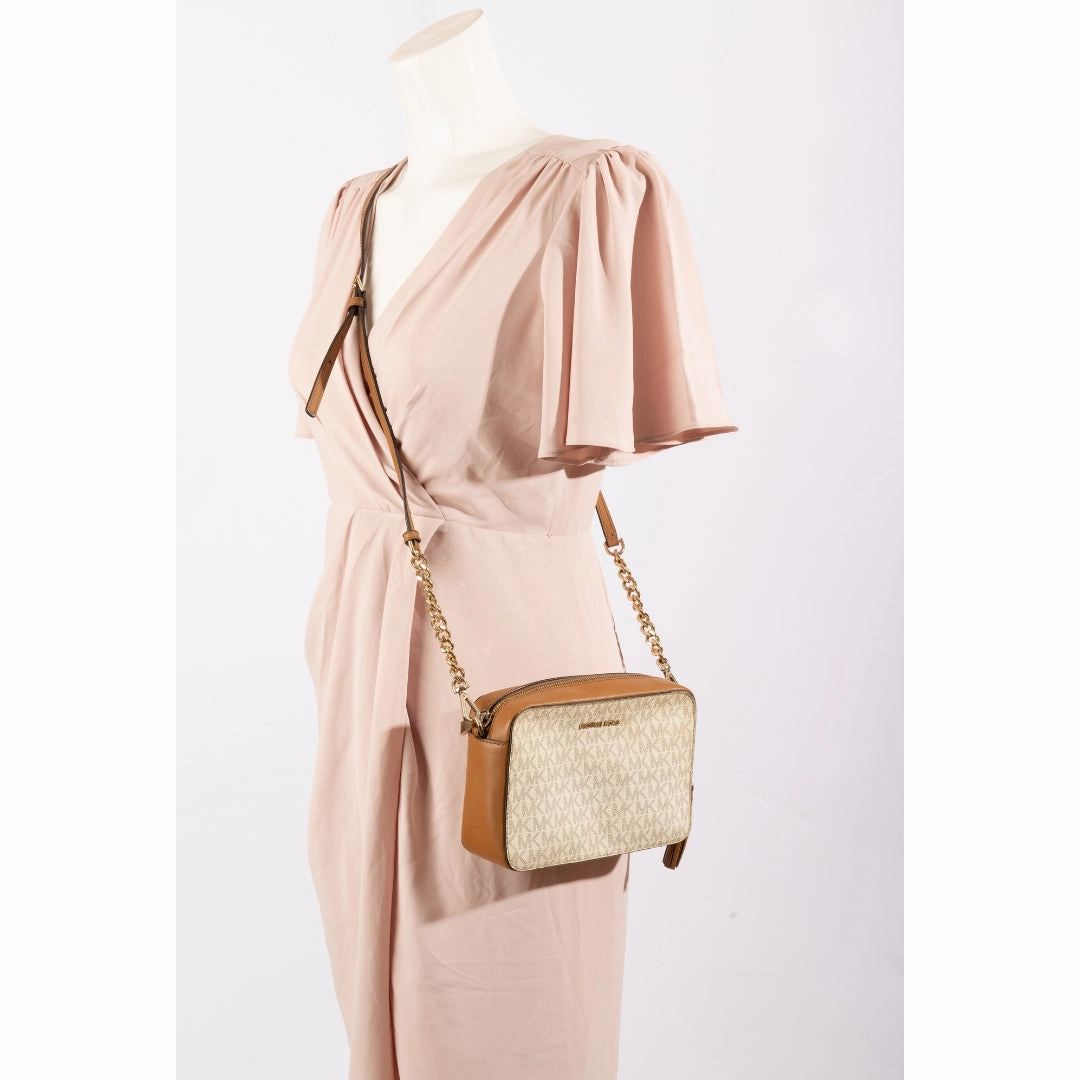Michael Jet Set Logo Crossbody Bag