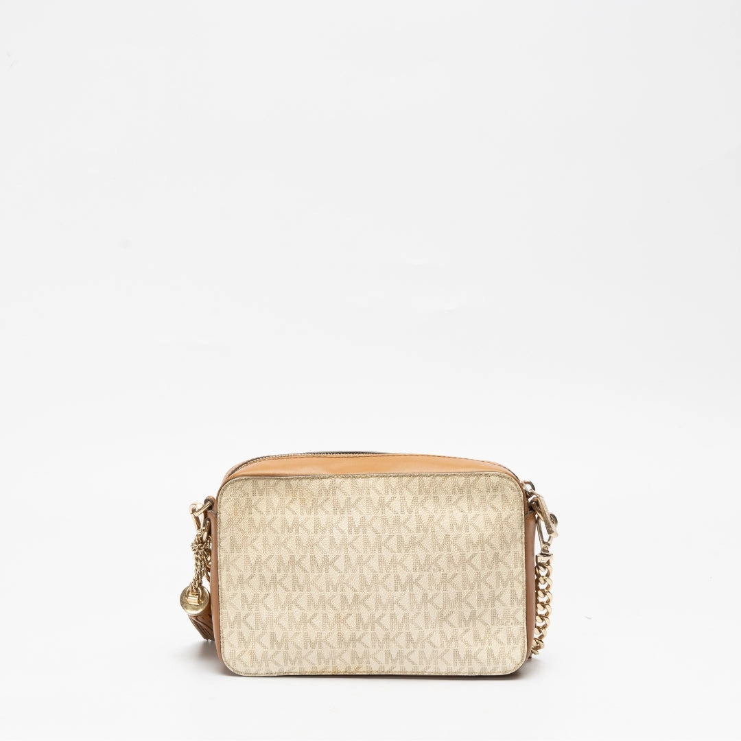 Michael Jet Set Logo Crossbody Bag