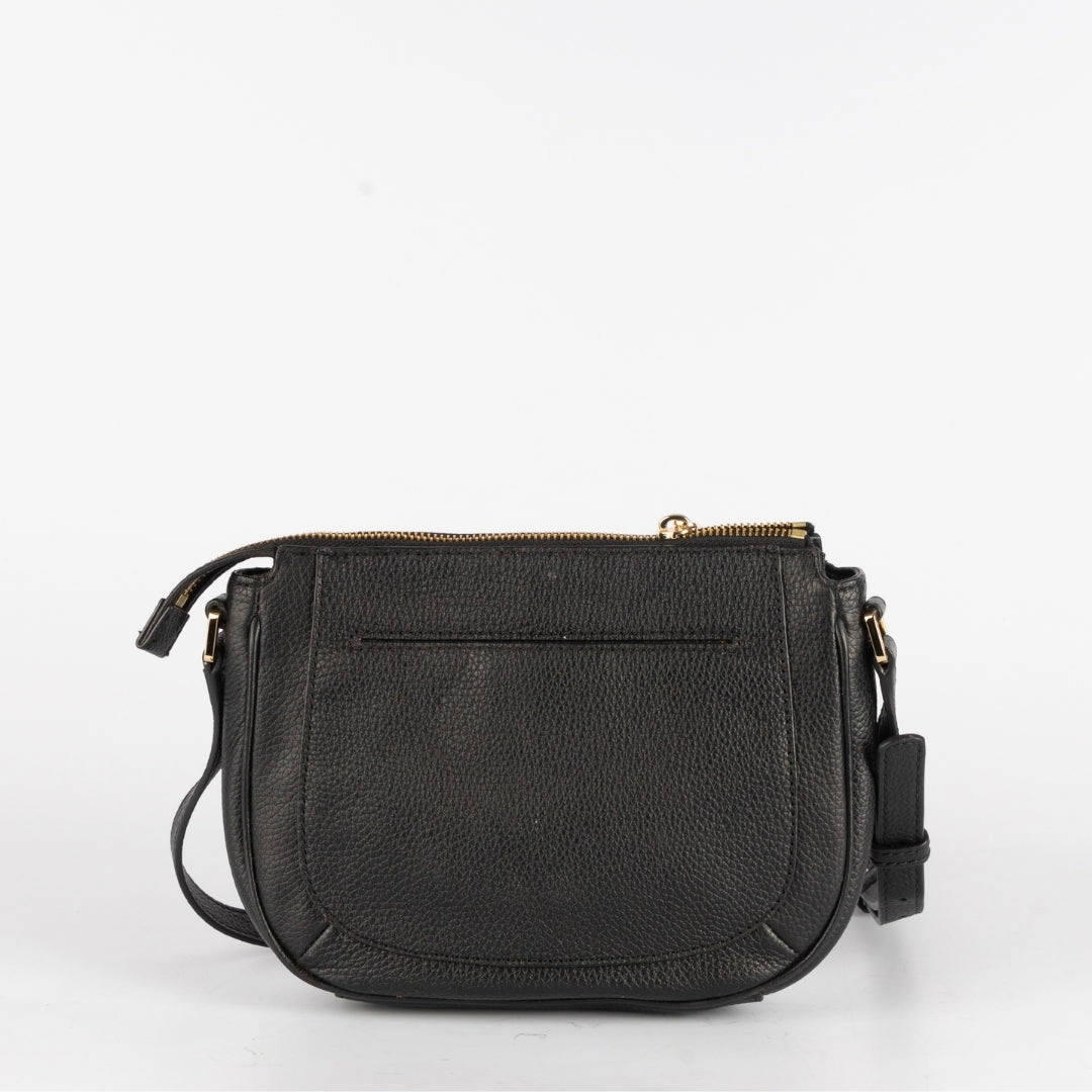 Michael Kors Black Leather Crossbody Bag