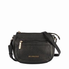 Michael Kors Black Leather Crossbody Bag