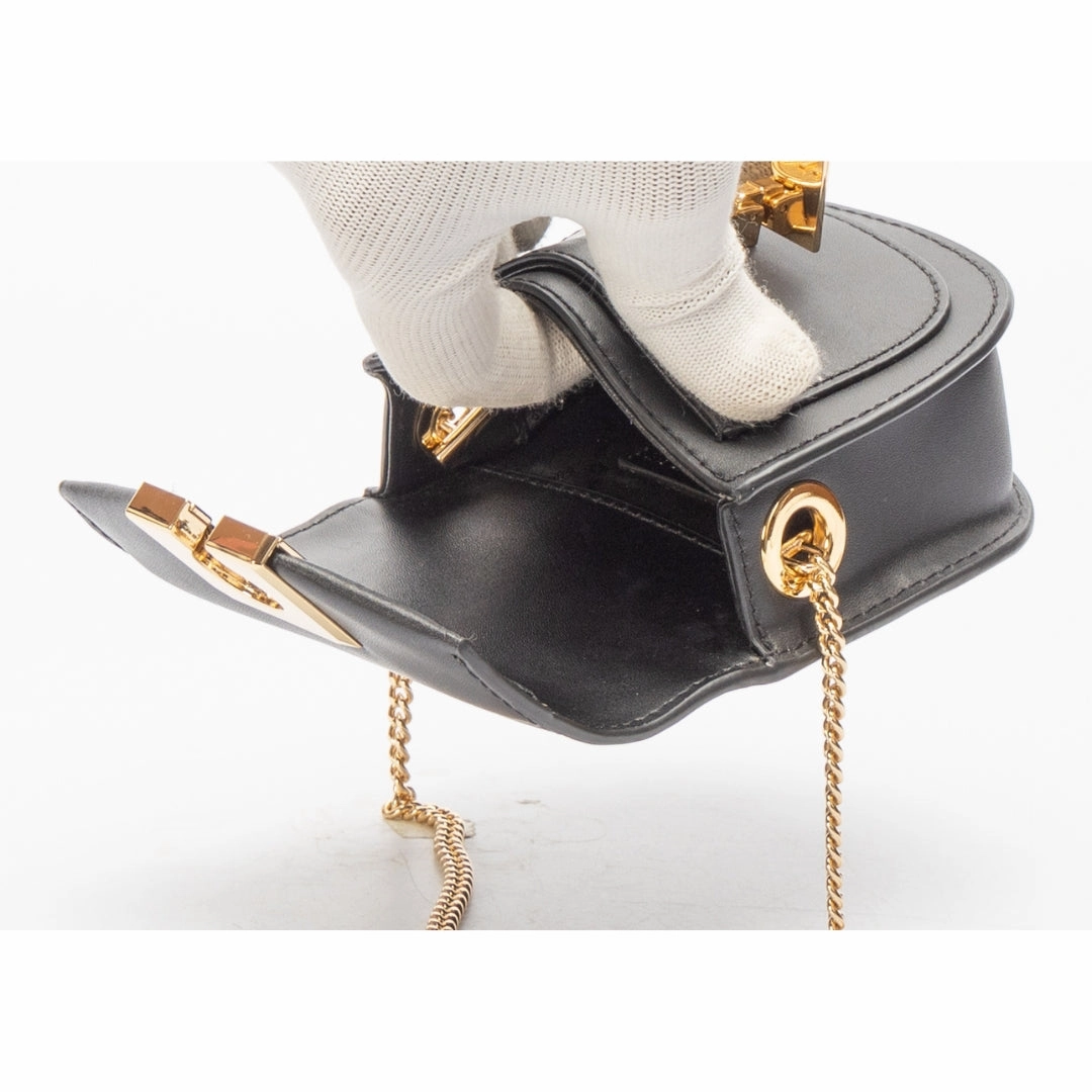 Michael Kors Black Leather Extra-Small Lita Crossbody Bag