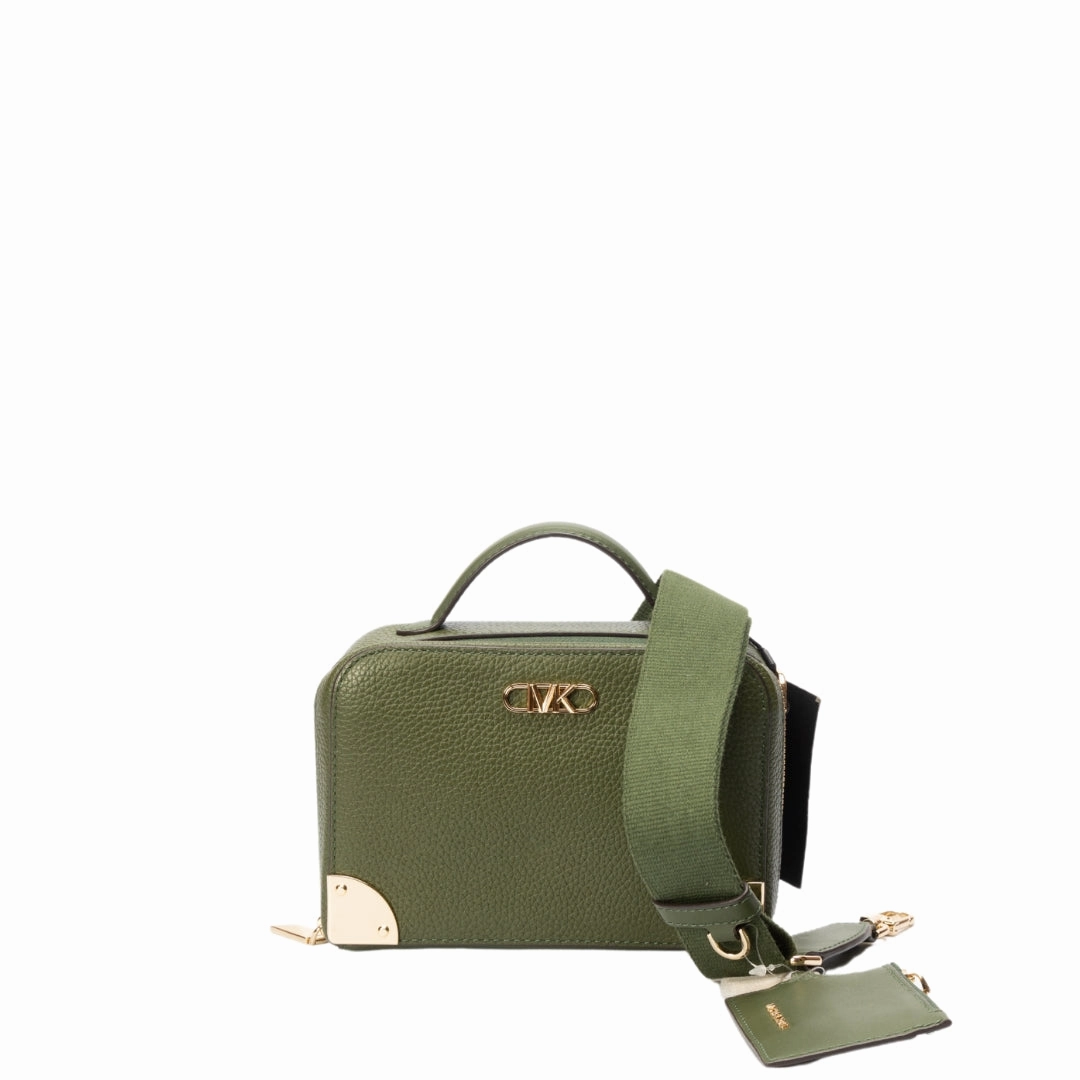 Michael Kors Estelle Trunk Small Pebbled Leather Crossbody Bag