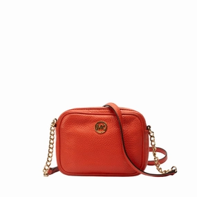 Michael Kors Fulton Pebbled Leather Camera Crossbody Bag
