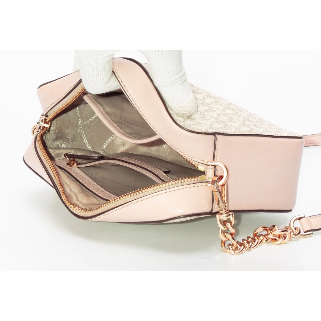 Michael Kors Ginny Medium Logo Stripe Crossbody Bag