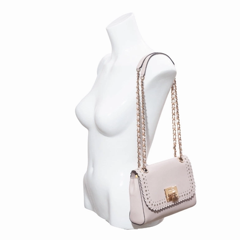 Michael Kors Hannah Perforated Leather Shoulder Bag