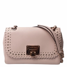 Michael Kors Hannah Perforated Leather Shoulder Bag