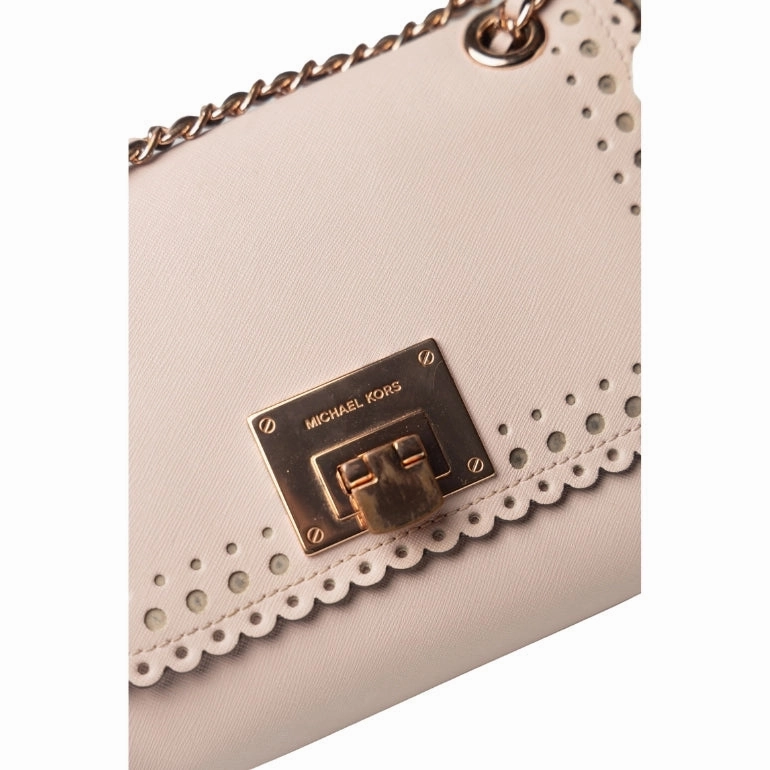 Michael Kors Hannah Perforated Leather Shoulder Bag
