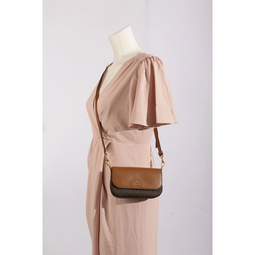 Michael Kors Jet Set Brown Acorn Crossbody Bag
