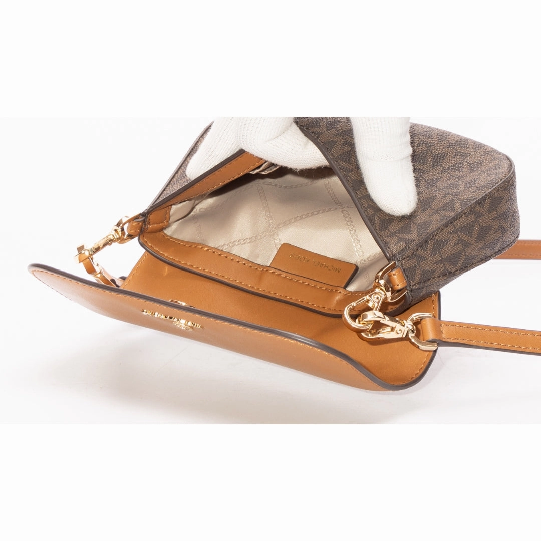 Michael Kors Jet Set Brown Acorn Crossbody Bag