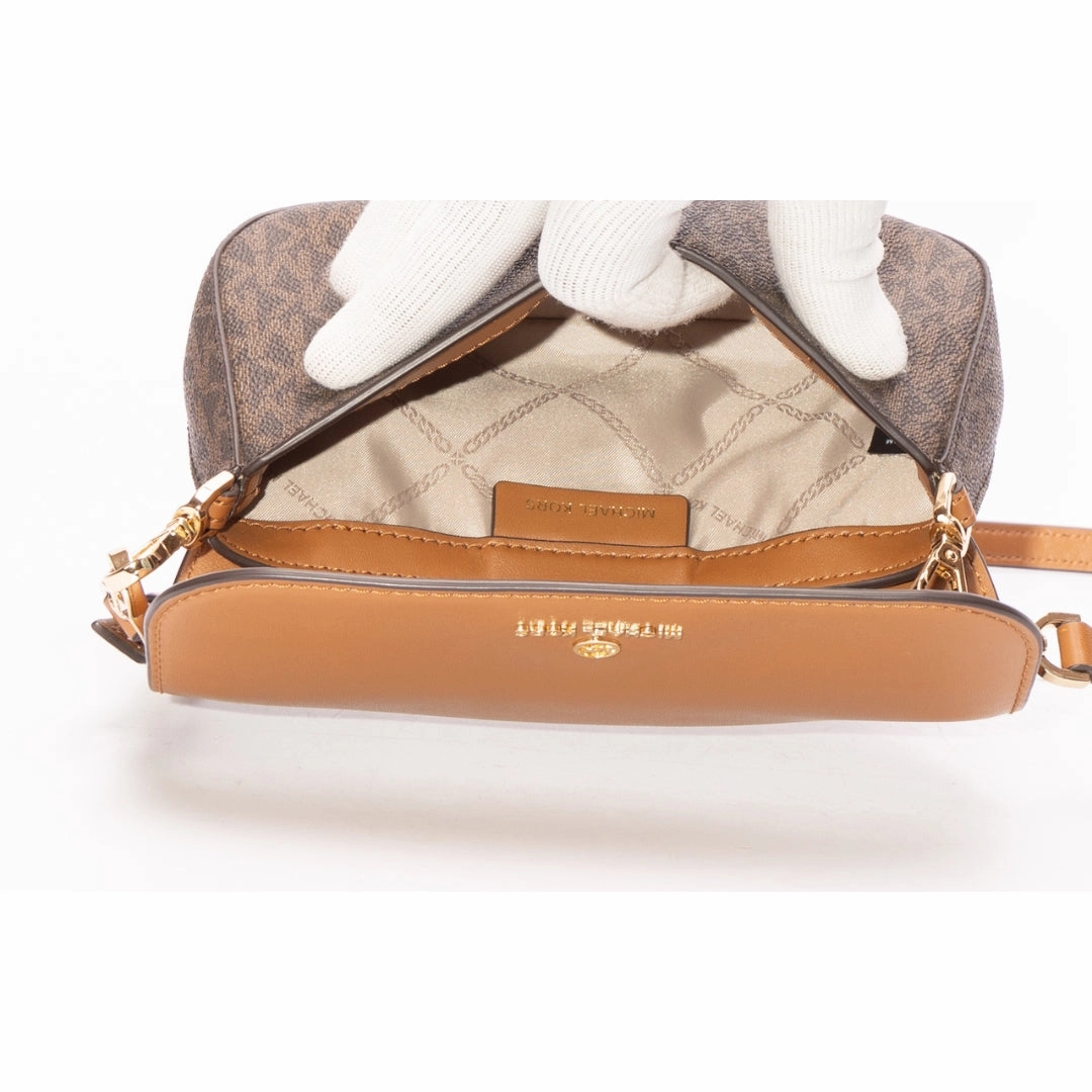Michael Kors Jet Set Brown Acorn Crossbody Bag