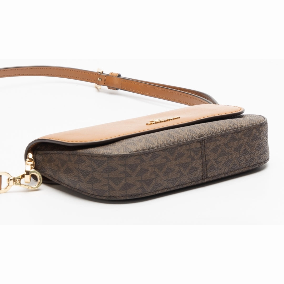 Michael Kors Jet Set Brown Acorn Crossbody Bag