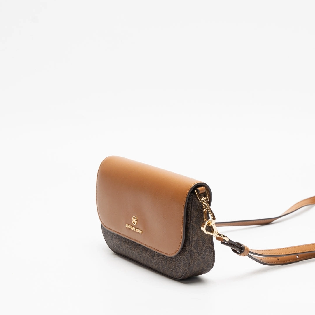 Michael Kors Jet Set Brown Acorn Crossbody Bag