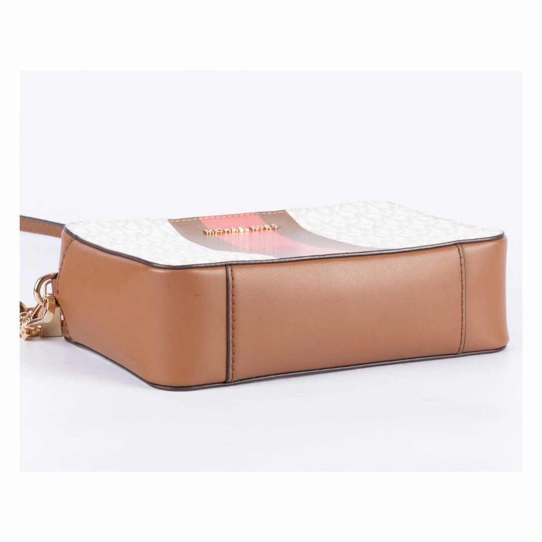 Michael Kors Jet Set Medium Logo Stripe Crossbody Bag