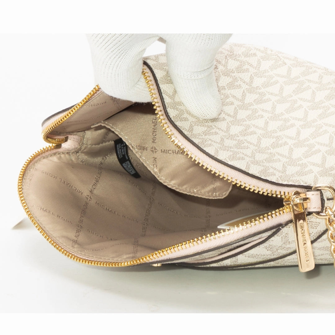 Michael Kors Jet Set Travel Medium Metallic Dome Crossbody Bag