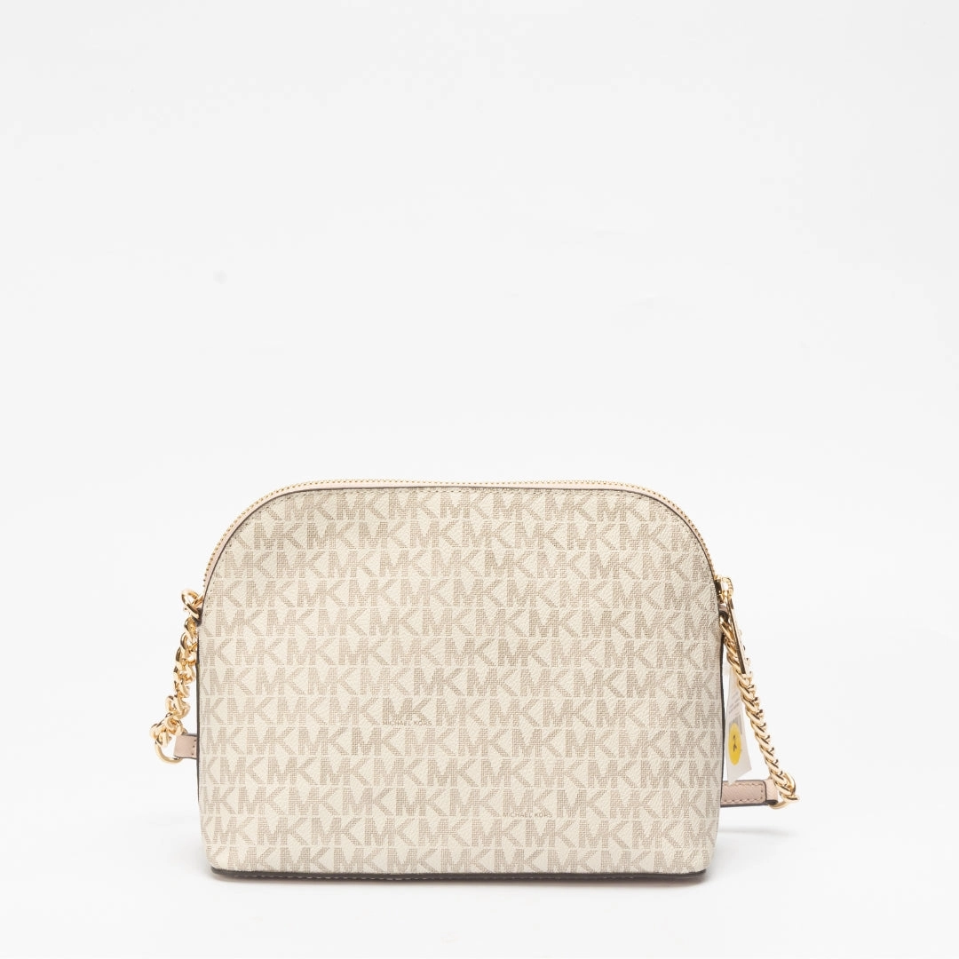 Michael Kors Jet Set Travel Medium Metallic Dome Crossbody Bag
