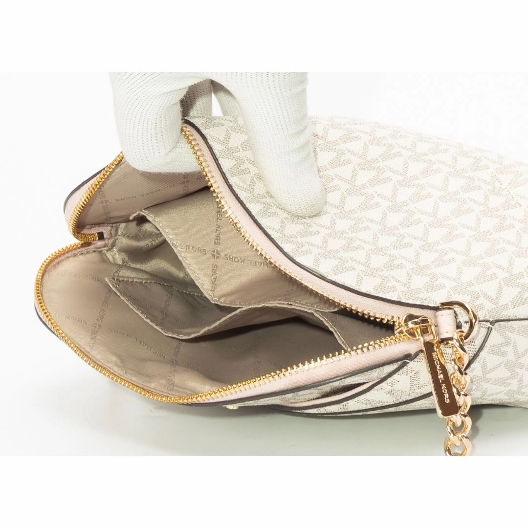Michael Kors Jet Set Travel Medium Signature Logo Dome Crossbody Bag