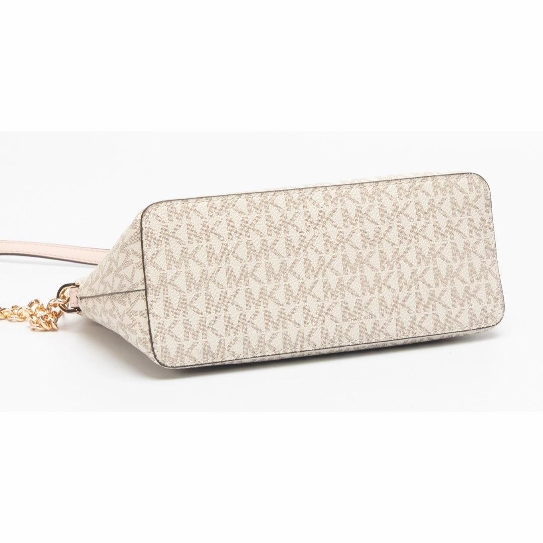 Michael Kors Jet Set Travel Medium Signature Logo Dome Crossbody Bag