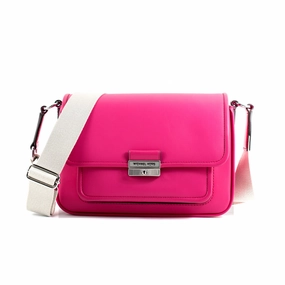 Michael Kors Leather Crossbody Shoulder Bag Dragonfruit Pink