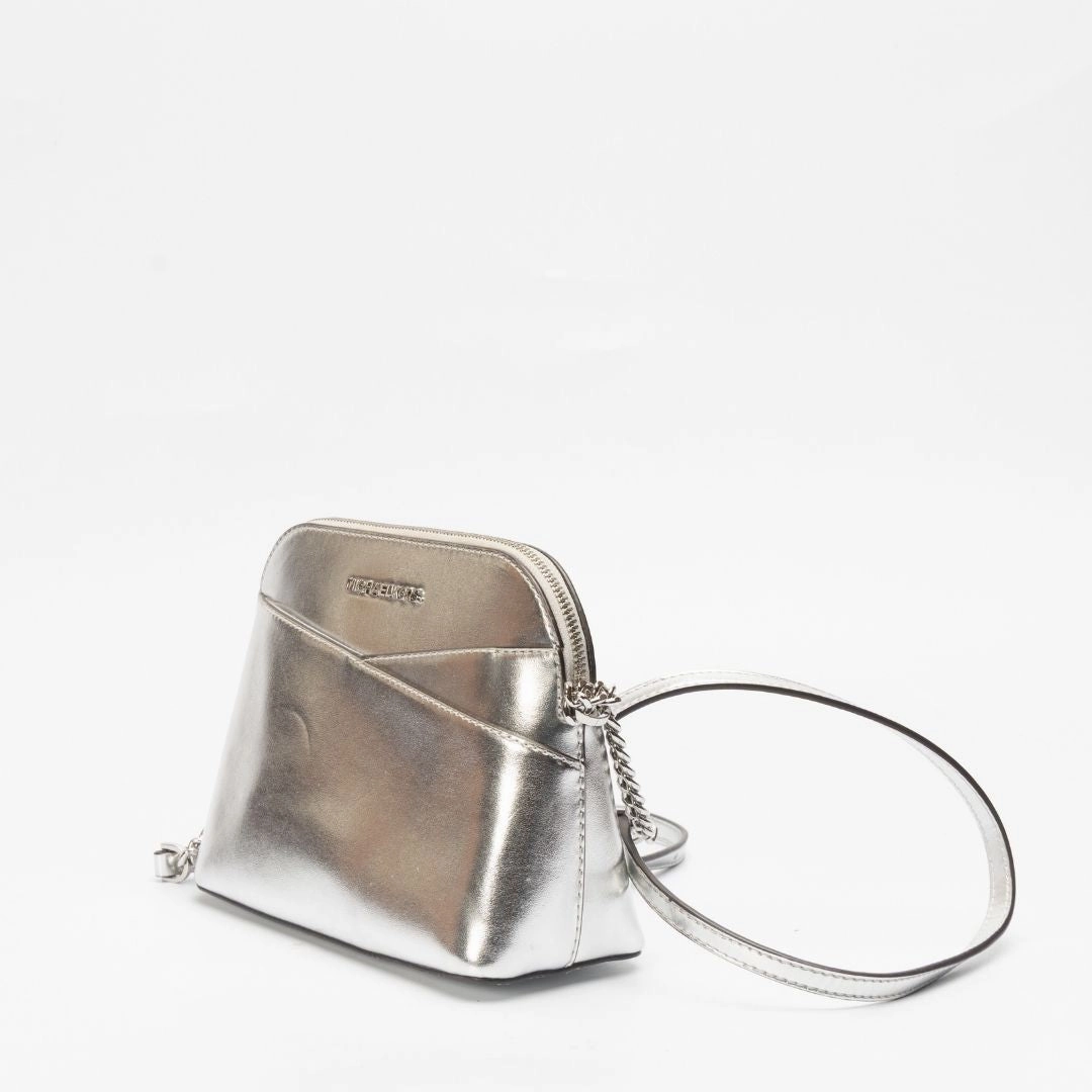 Michael Kors Leather Metallic Crossbody Bag