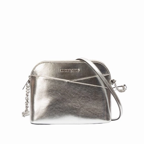Michael Kors Leather Metallic Crossbody Bag