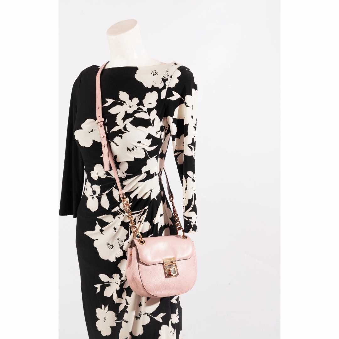 Michael Kors Lita Leather Mini Saddle Crossbody Bag