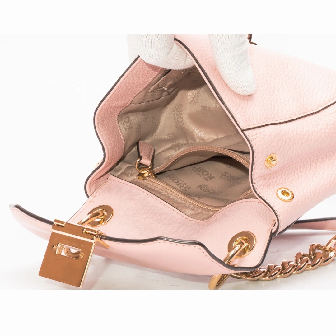 Michael Kors Lita Leather Mini Saddle Crossbody Bag