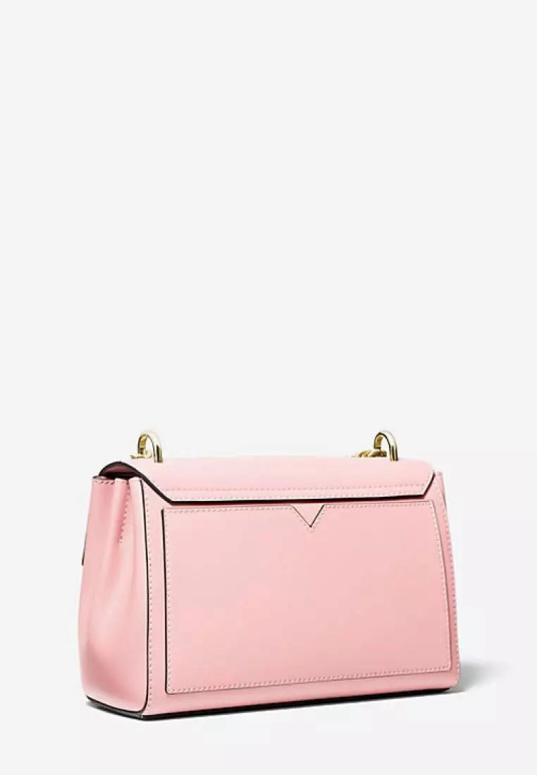 Michael kors Lita Medium Leather Crossbody Bag-Blush