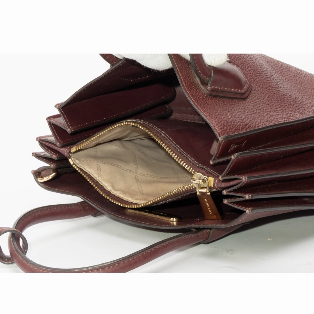 Michael Kors Mercer Medium Leather Accordion Crossbody Bag