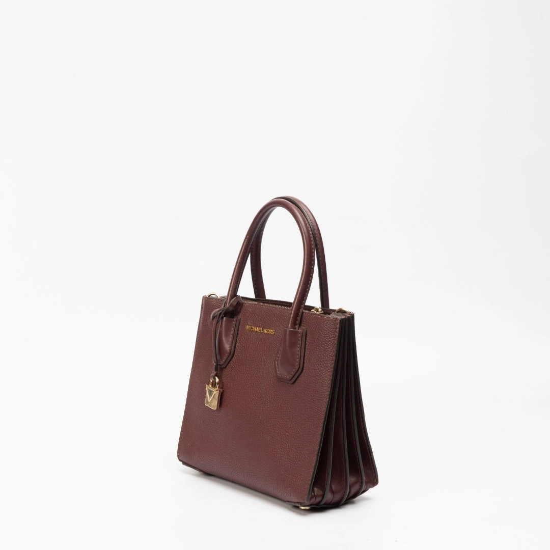 Michael Kors Mercer Medium Leather Accordion Crossbody Bag