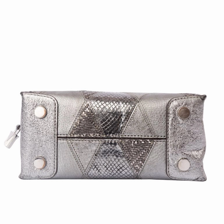 Michael Kors Mercer Metallic Patchwork Crossbody Bag