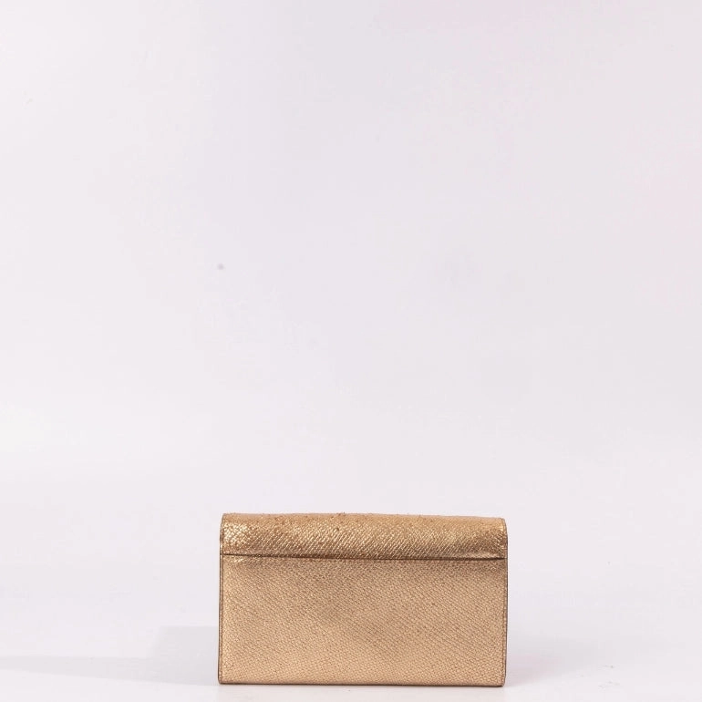 Michael Kors Mott Metallic Leather Chain Wallet