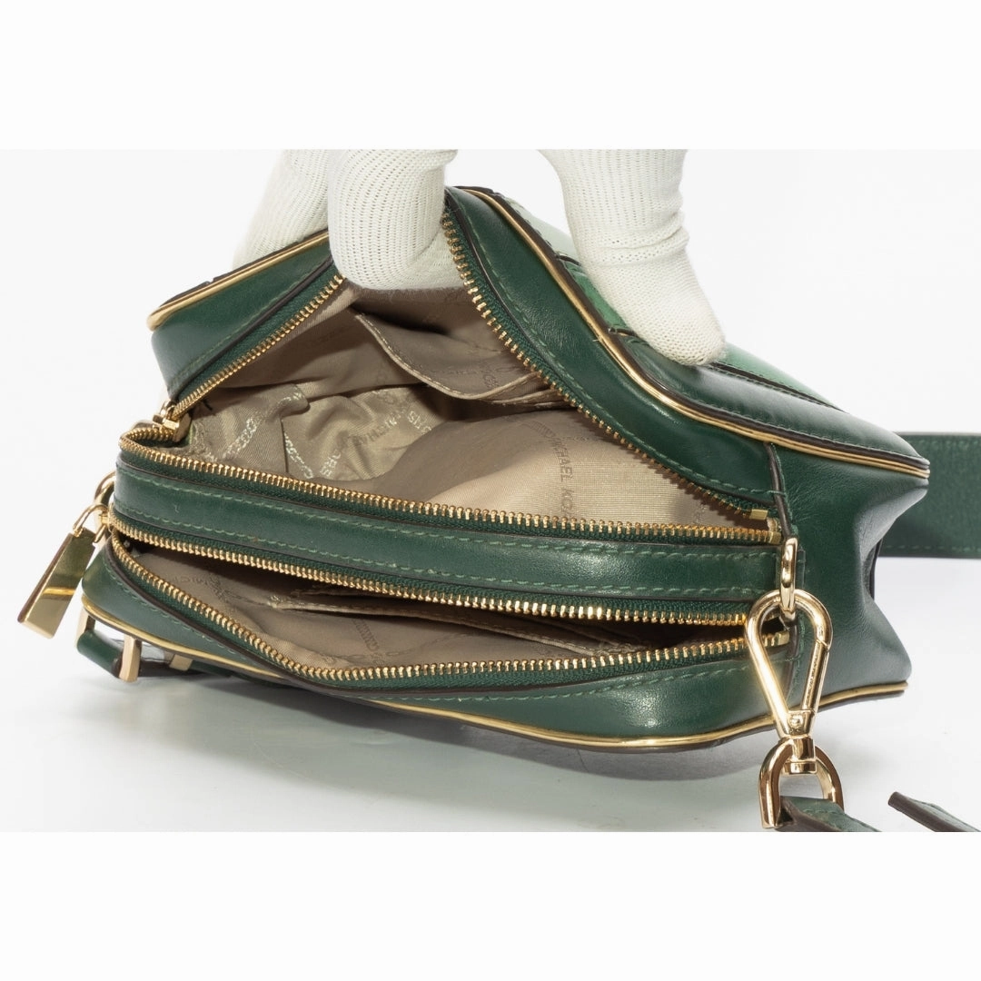 Michael Kors Racing Green Multi Small Cross Body Bag