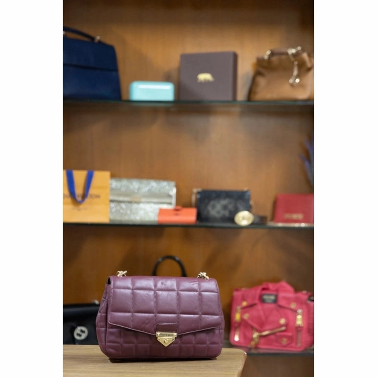 Michael Kors Soho Quilted Fold-Over Shoulder Bag