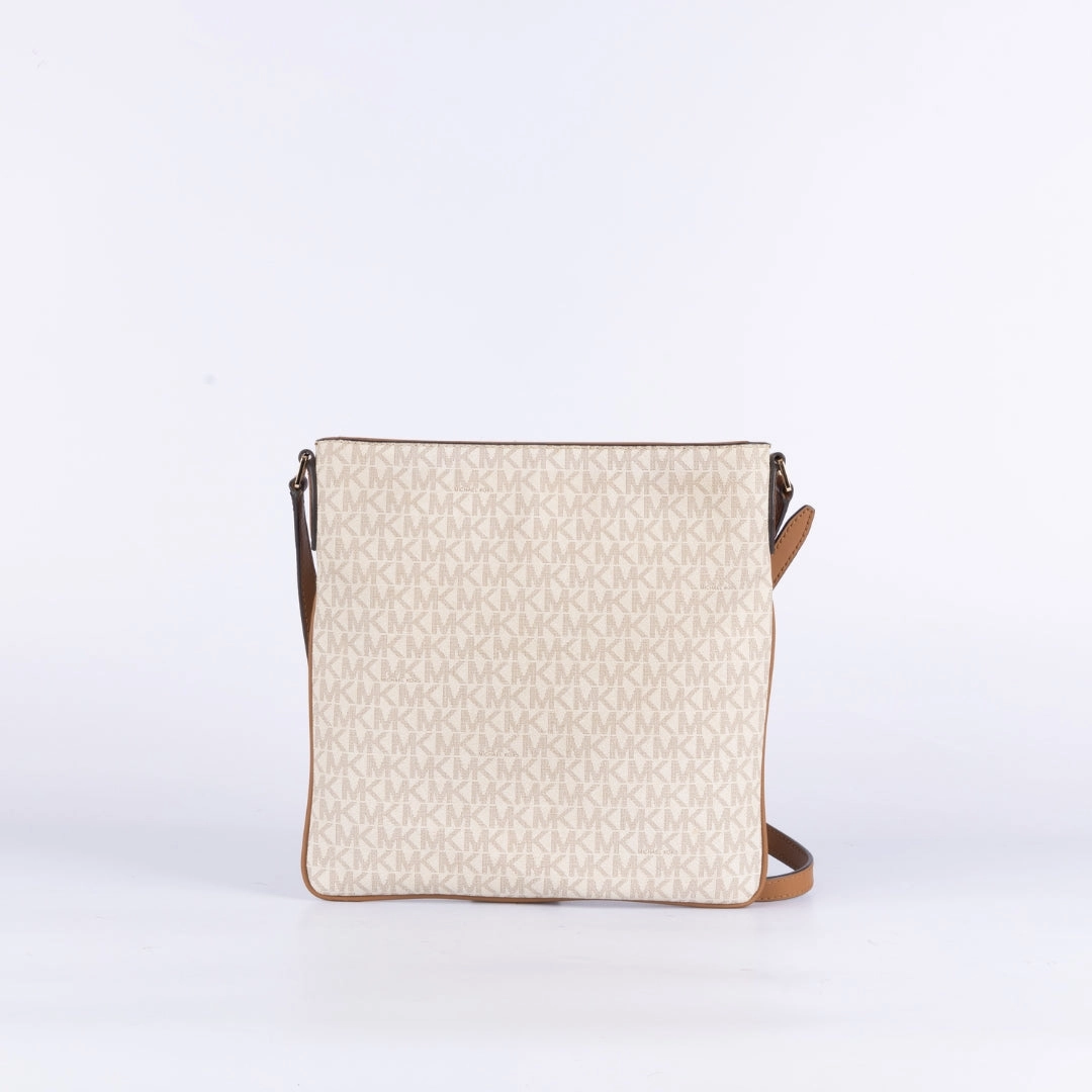 Michael Kors Vanilla & Acorn Jet Set Crossbody Bag