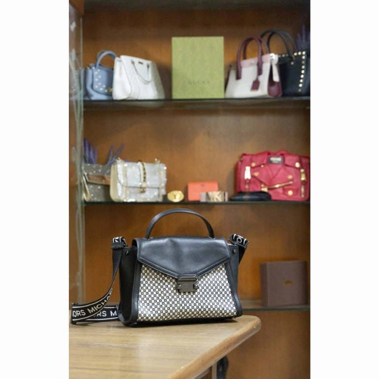 Michael Kors Whitney Checkerboard Logo Crossbody Bag