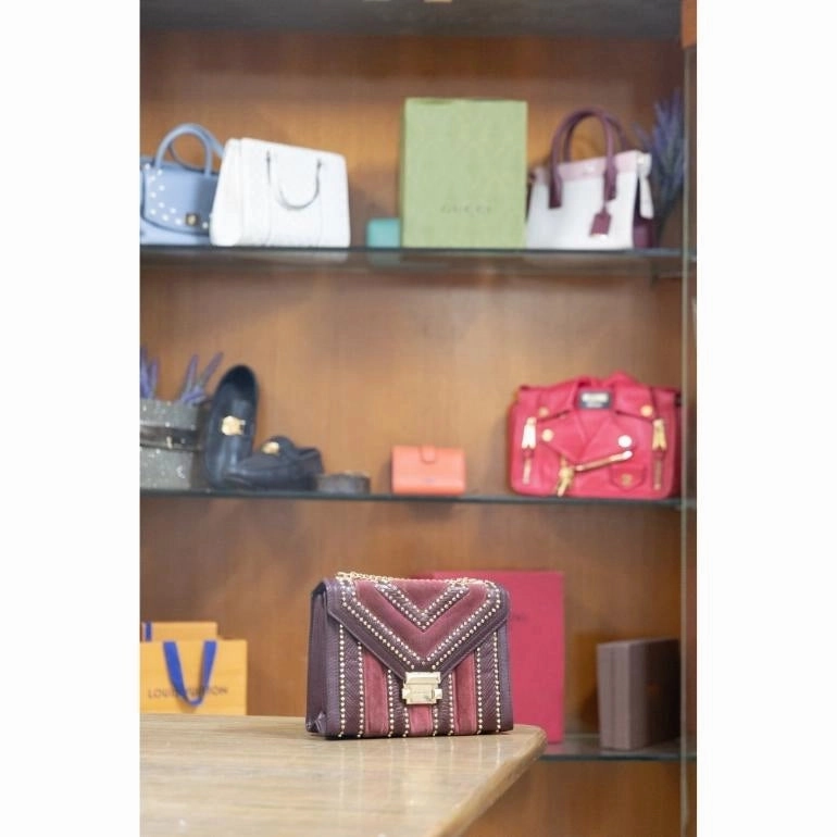 Michael Kors Whitney Mixed-Media Crossbody Bag